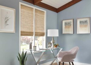 Bamboo Shades in home office birmingham