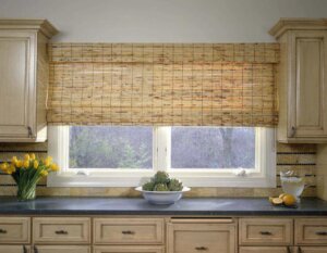 Bamboo Shades in kitchen birmingham