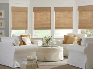 Bamboo Shades in living room-02 birmingham