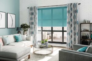 Blue cellular shades for living rooms Birmingham
