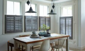 Grey Shutters in dining room birmingham al