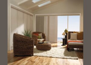 Panel Track Shades in bedroom birmingham