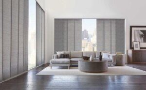 panel track shades in living room 6 Birmingham