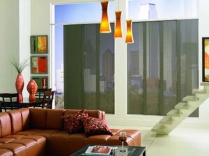 panel track shades in living room 7 Birmingham