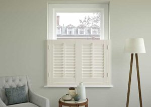 White Shutters by chair and lamp birmingham