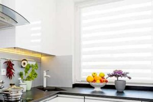 white sheer horizontal shades Birmingham